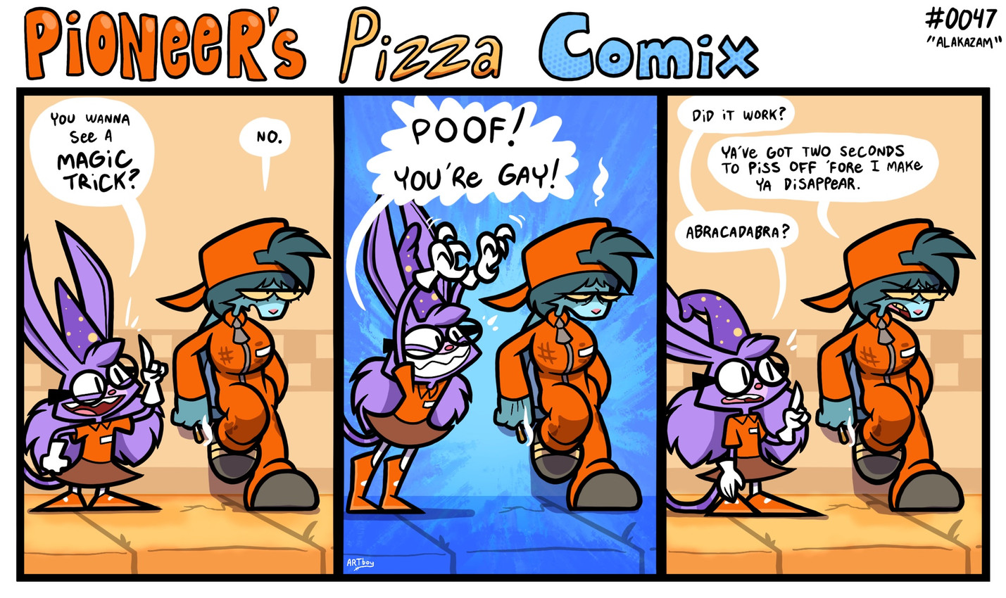 grudge labunny and lizzy rattington (pioneer's pizza) created by anotherartboy