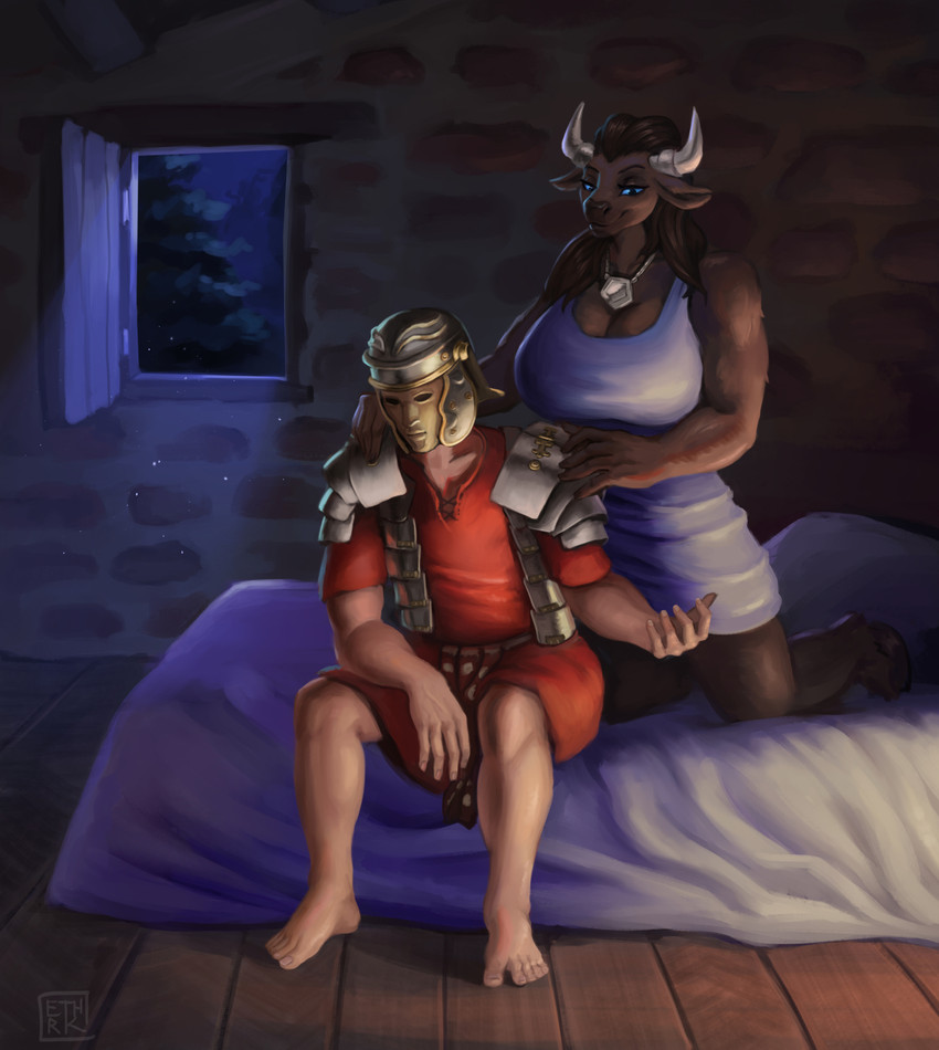 nihea avarta and numerius ignius bubulcus (european mythology and etc) created by ethrk