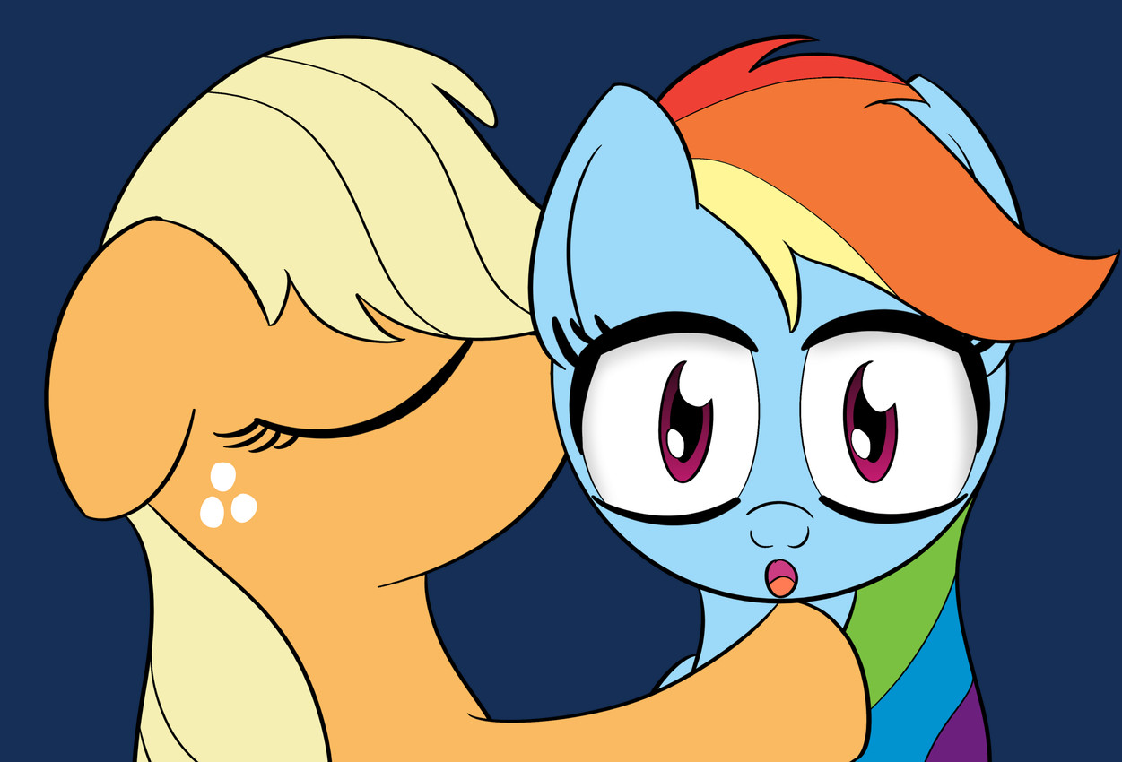 applejack and rainbow dash (friendship is magic and etc) created by datapony