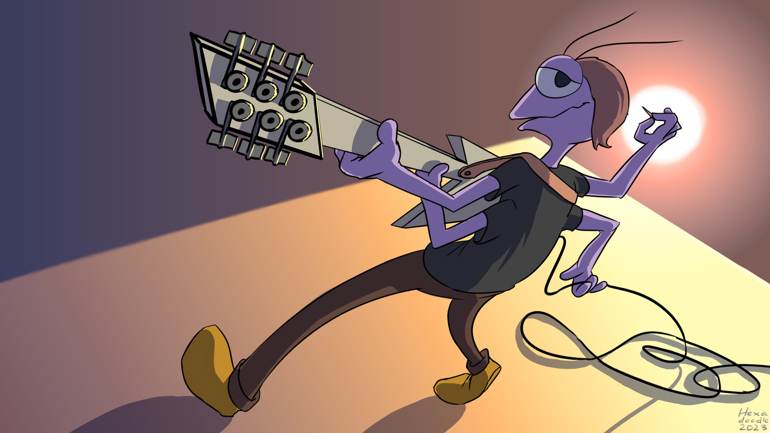 pray mantis (the devil and daniel mouse and etc) created by hexadoodle