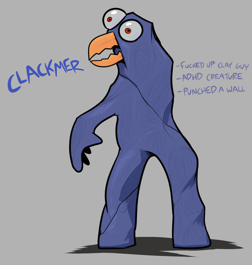 clackmer and fan character (the amazing digital circus and etc) created by keadanger