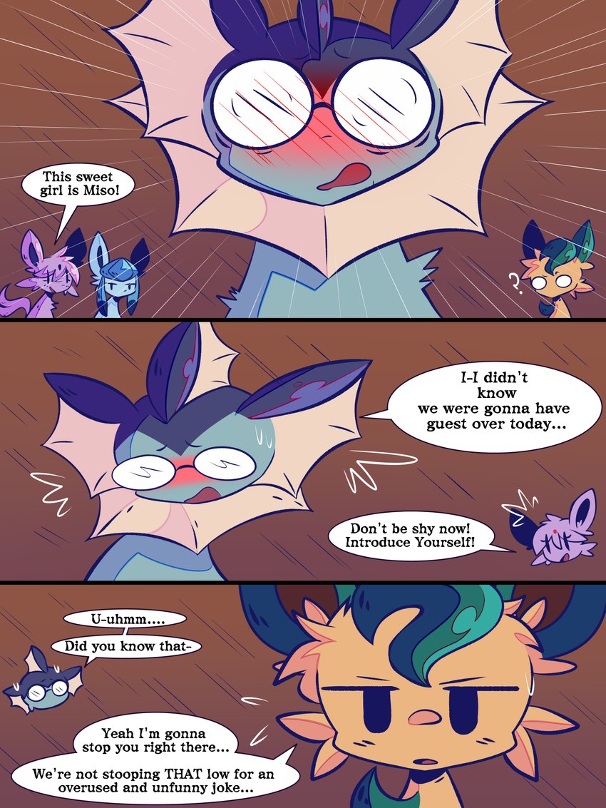 isaac, miso, scarlet, and tera (vaporeon copypasta and etc) created by ryder205