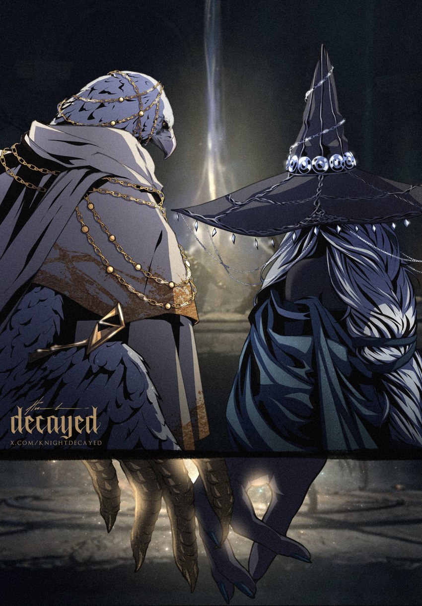 guardian and recluse (elden ring nightreign and etc) created by knightdecayed