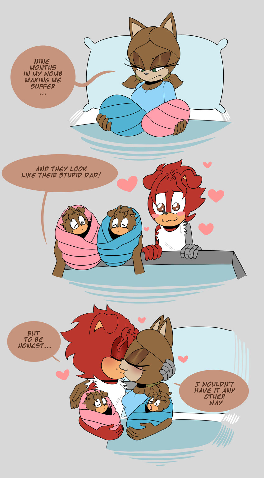 catherine the cat, fan character, and khan the dog (nine months in my womb making me suffer and etc) created by ninotrash