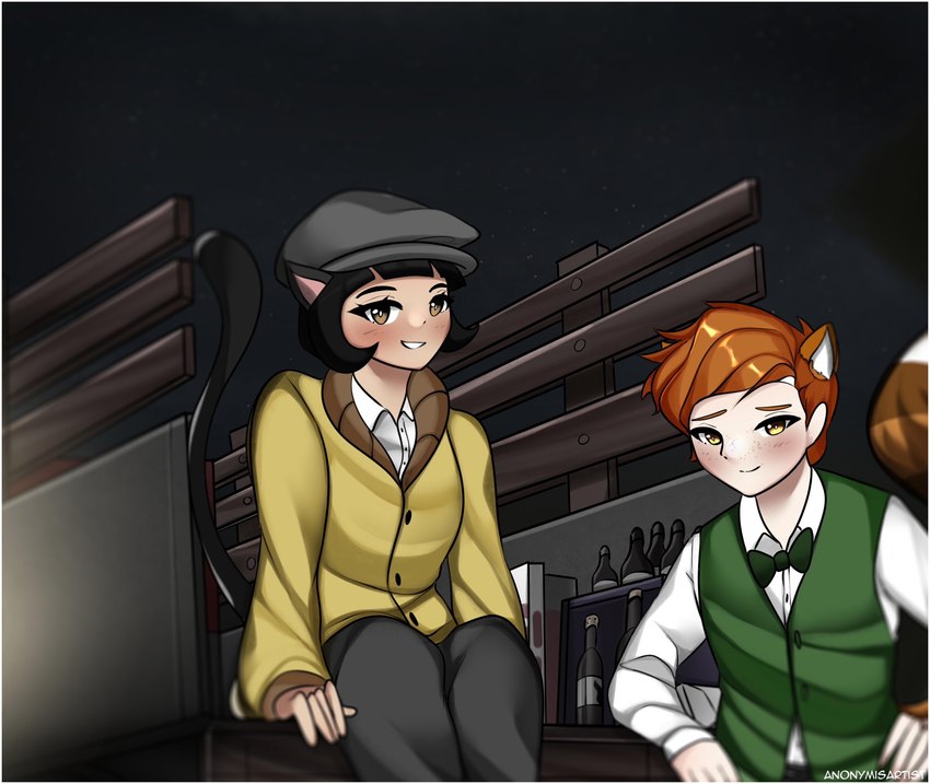 calvin mcmurray and ivy pepper (lackadaisy) created by anonymisdrawer and lewderjacks