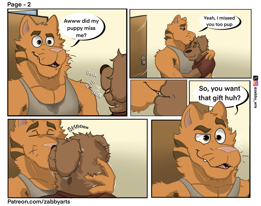 blake dog and tony cat created by zabby arts