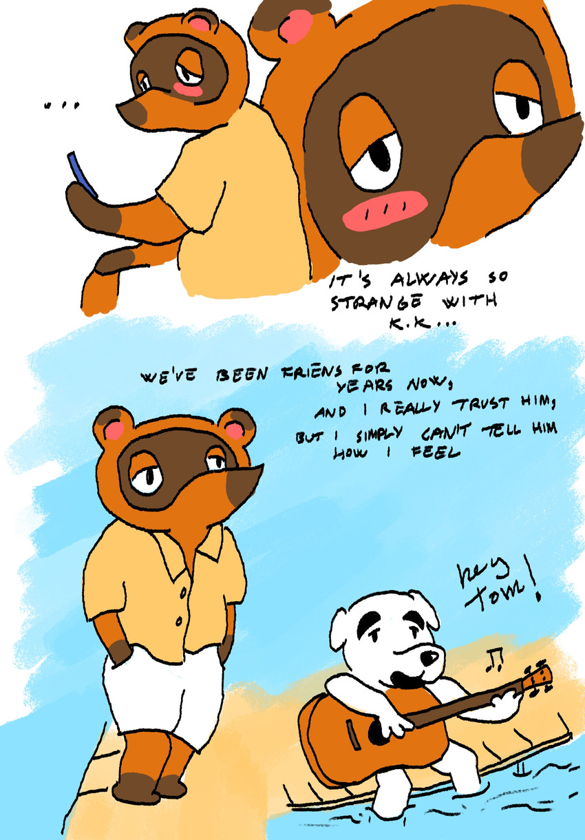 k.k. slider and tom nook (animal crossing and etc) created by mandarinaks