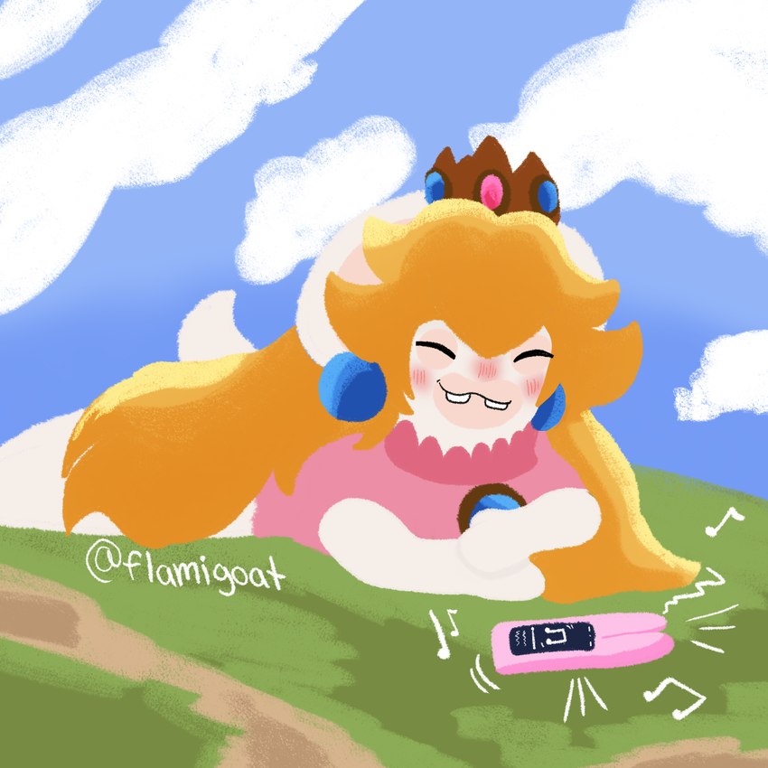 rabbid peach (mario plus rabbids kingdom battle and etc) created by flamigoat