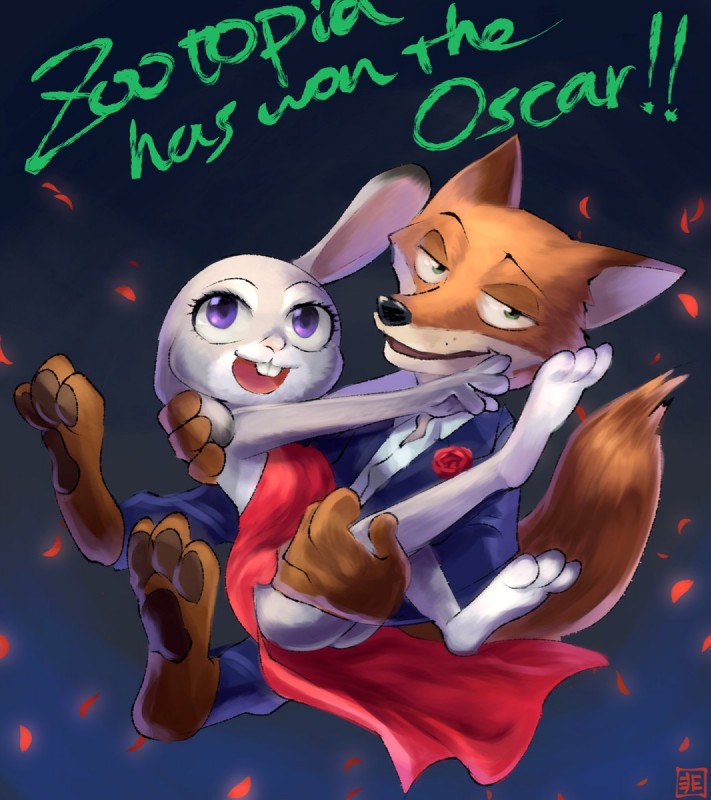 judy hopps and nick wilde (academy awards and etc) created by ina arazu