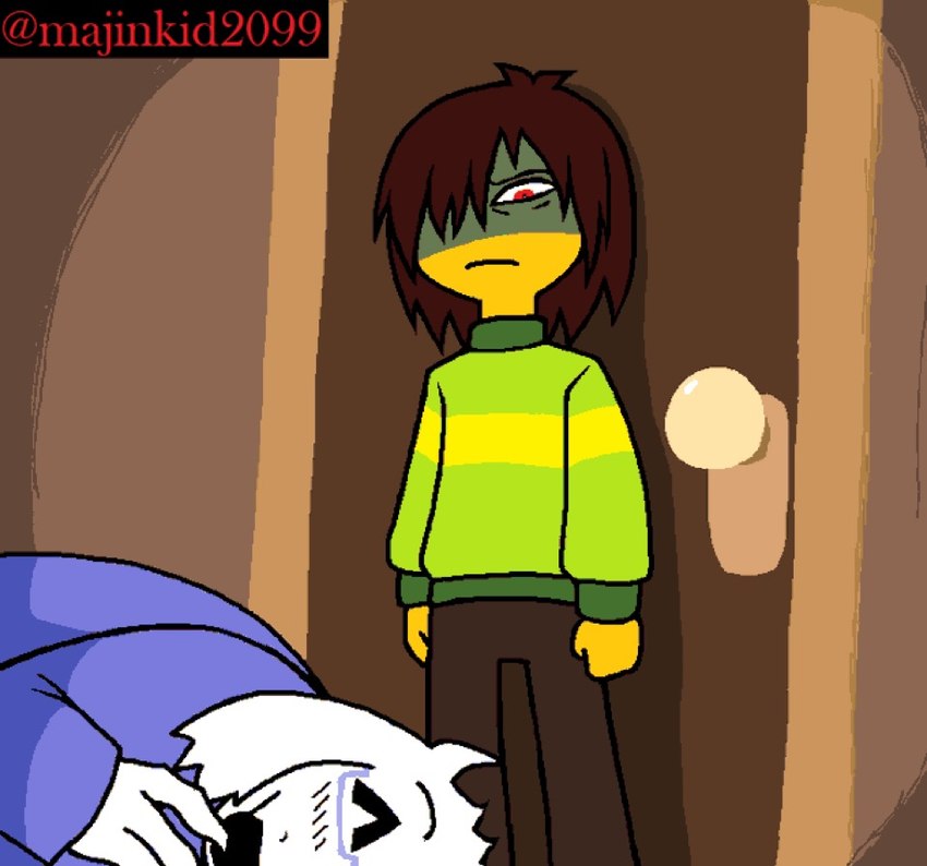 kris and toriel (undertale (series) and etc) created by majinkid2099