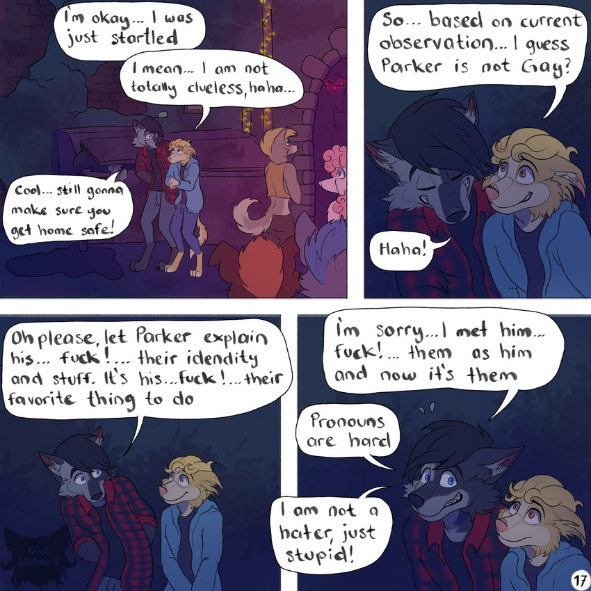 background character, jeremy, and tom created by kriek wildebeest
