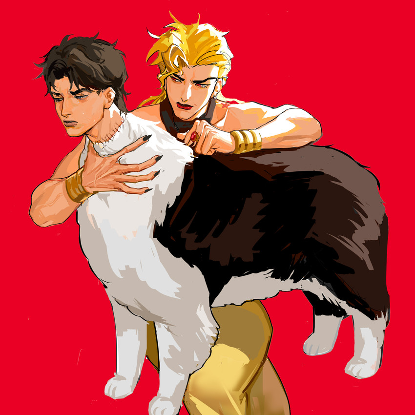dio brando and jonathan joestar (jojo's bizarre adventure) created by ashva