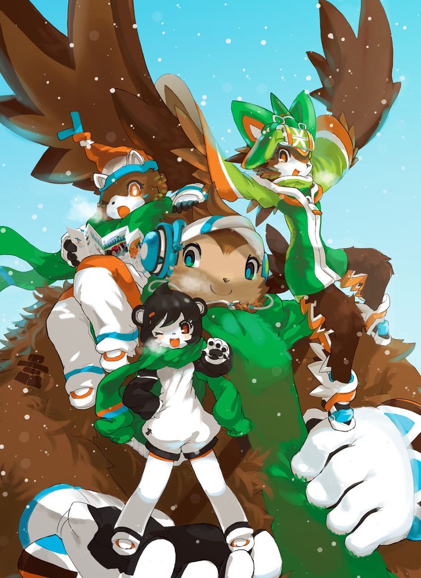 miga, mukmuk, quatchi, and sumi (2010 winter olympics and etc) created by tyson tan