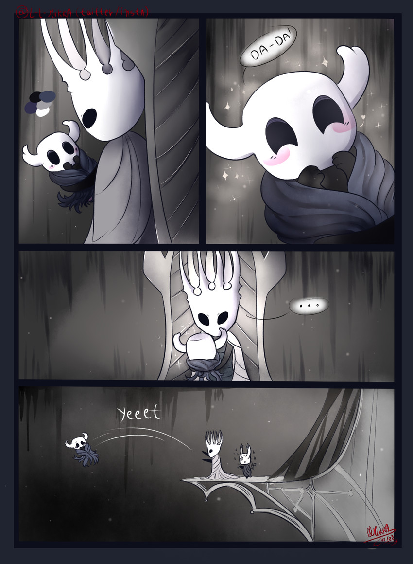 hollow knight, pale king, and the knight (hollow knight and etc) created by l-l-mikka