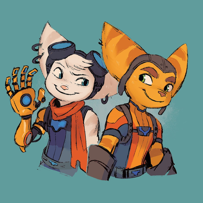 ratchet and rivet (sony interactive entertainment and etc) created by waackery