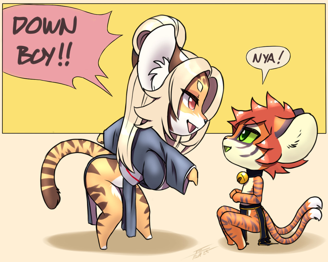 han jiao hu and trace (down boy (meme)) created by furball
