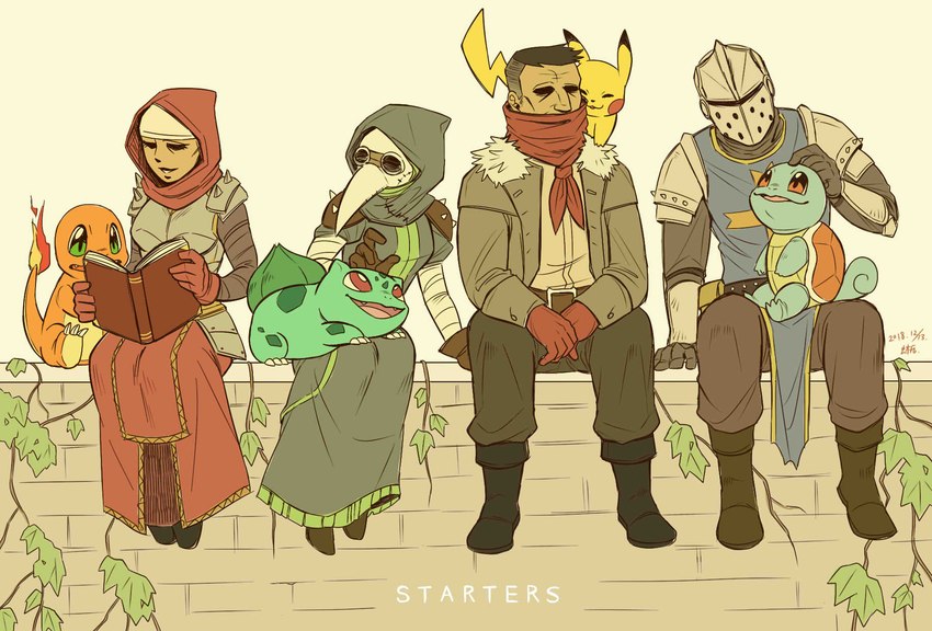crusader, highwayman, plague doctor, and vestal (darkest dungeon and etc) created by lizard taro