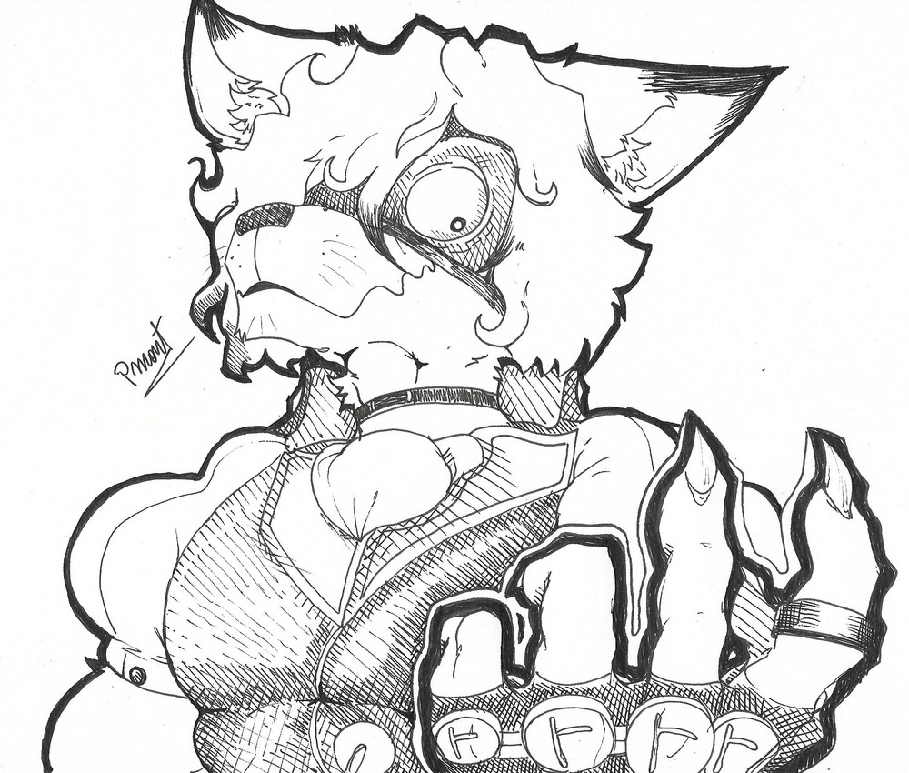 von lycaon (zenless zone zero and etc) created by pinumontbalou