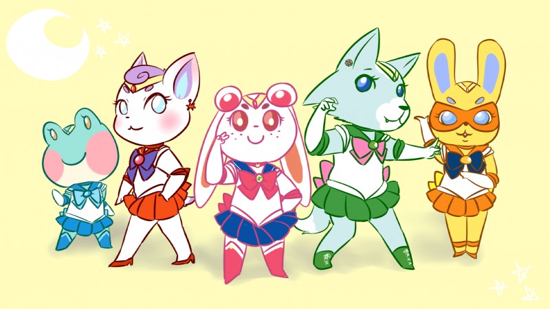 diana, sailor moon, lily, mira, ruby, and etc (sailor moon (series) and etc) created by unknown artist