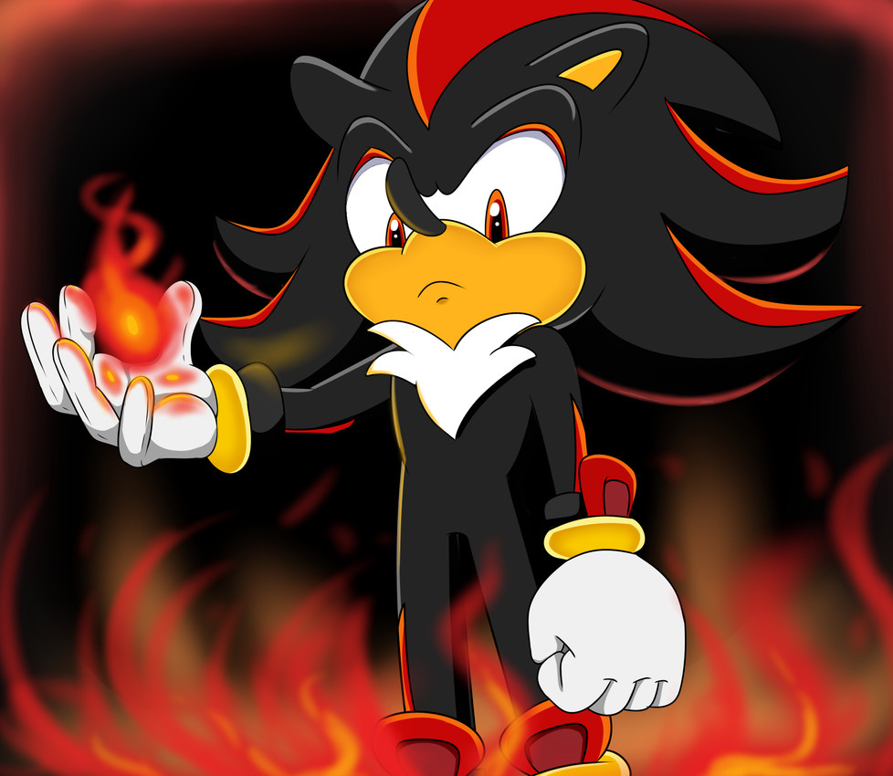 shadow the hedgehog (sonic the hedgehog (series) and etc) created by digitaldomain123