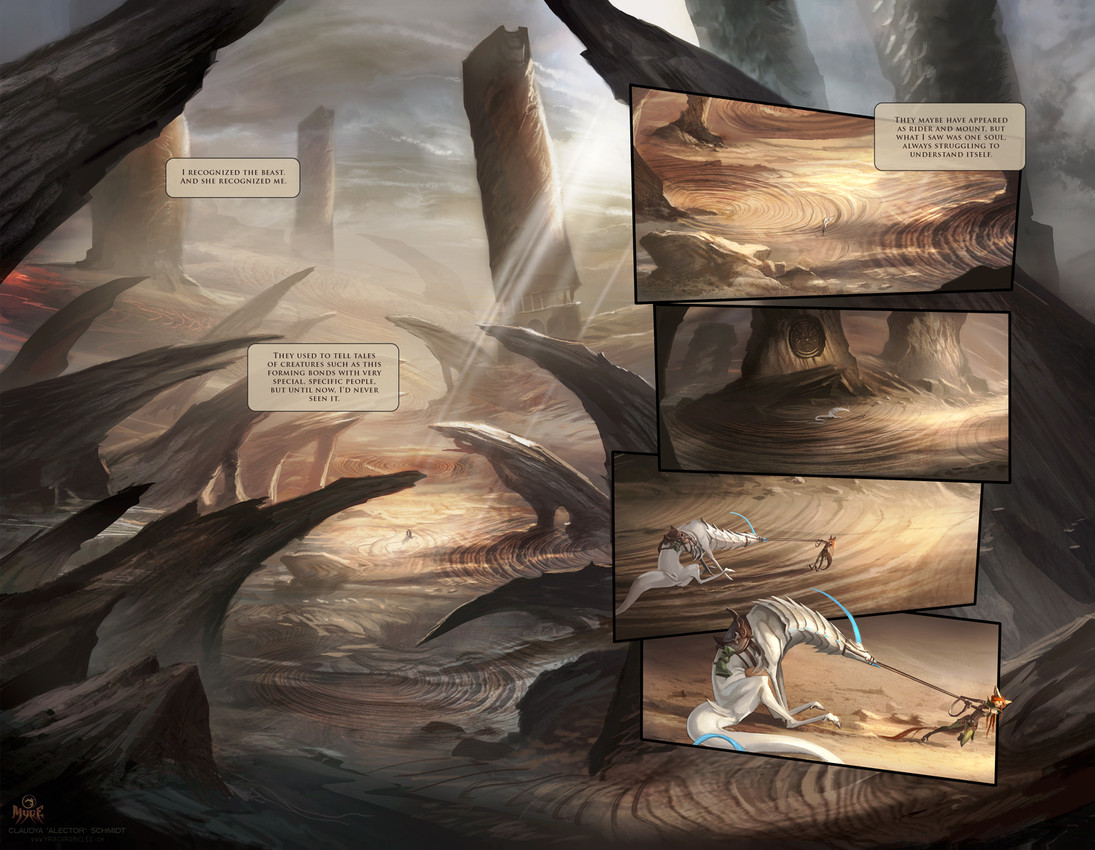 myre and varug (mythology and etc) created by alectorfencer