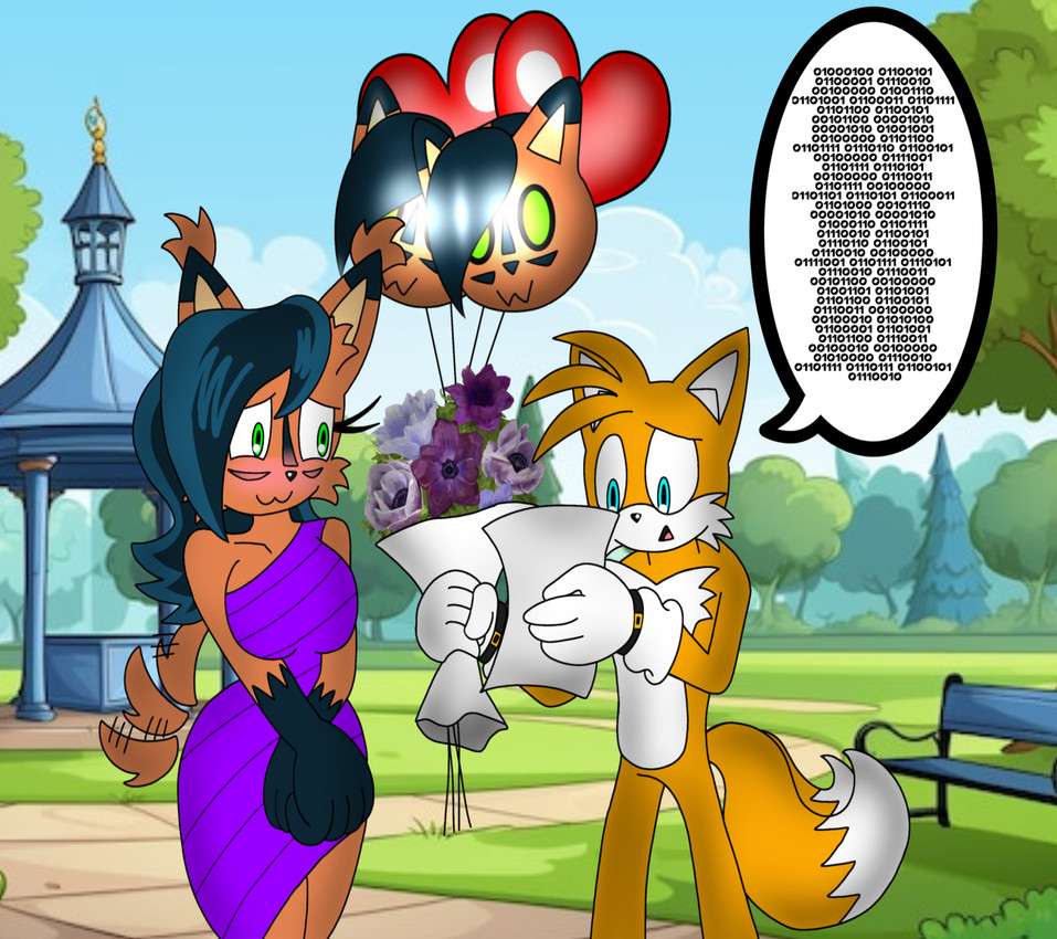 miles prower and nicole the lynx (sonic the hedgehog (archie) and etc) created by mastermochikun, weebmochi69, and yaboiskywardmochi1998