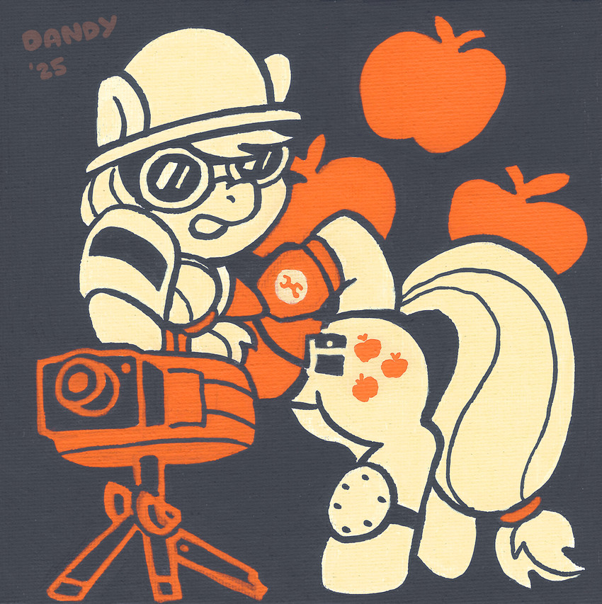 applejack, engineer, and sentry gun (friendship is magic and etc) created by dandy (artist)