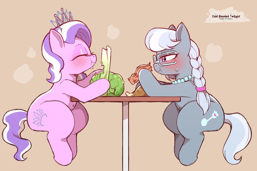 diamond tiara and silver spoon (friendship is magic and etc) created by cold-blooded-twilight