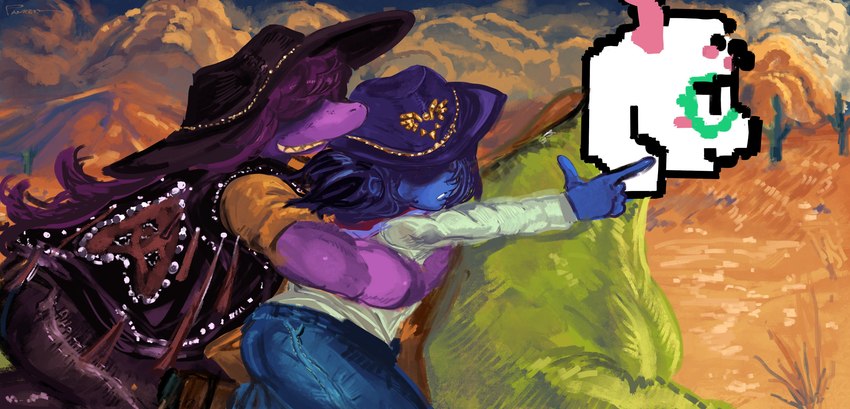 kris, ralsei, and susie (undertale (series) and etc) created by pankerdotpng