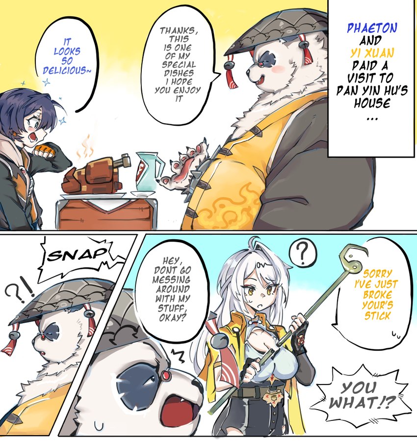 belle, pan yin hu, and yi xuan (zenless zone zero and etc) created by bshiro12