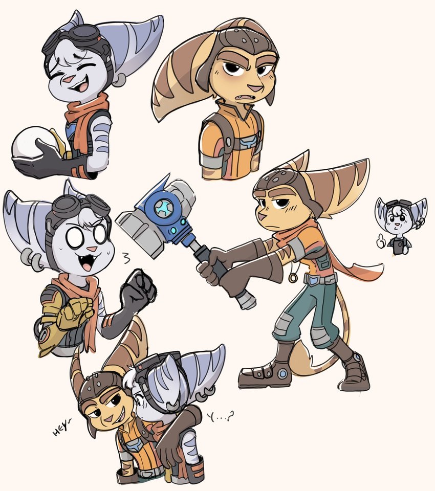 ratchet and rivet (sony interactive entertainment and etc) created by time fluffy500