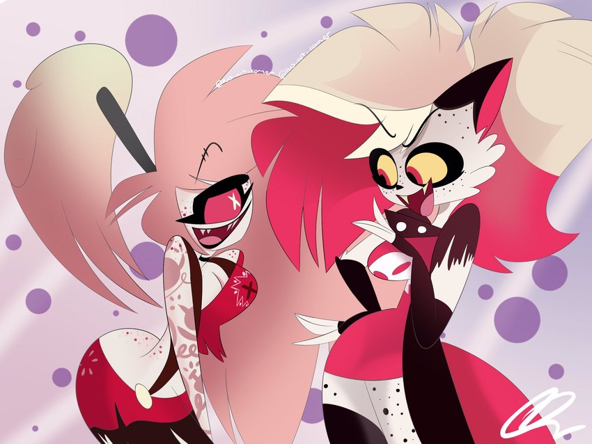 cherri bomb and crymini (hazbin hotel and etc) created by livthewxtch
