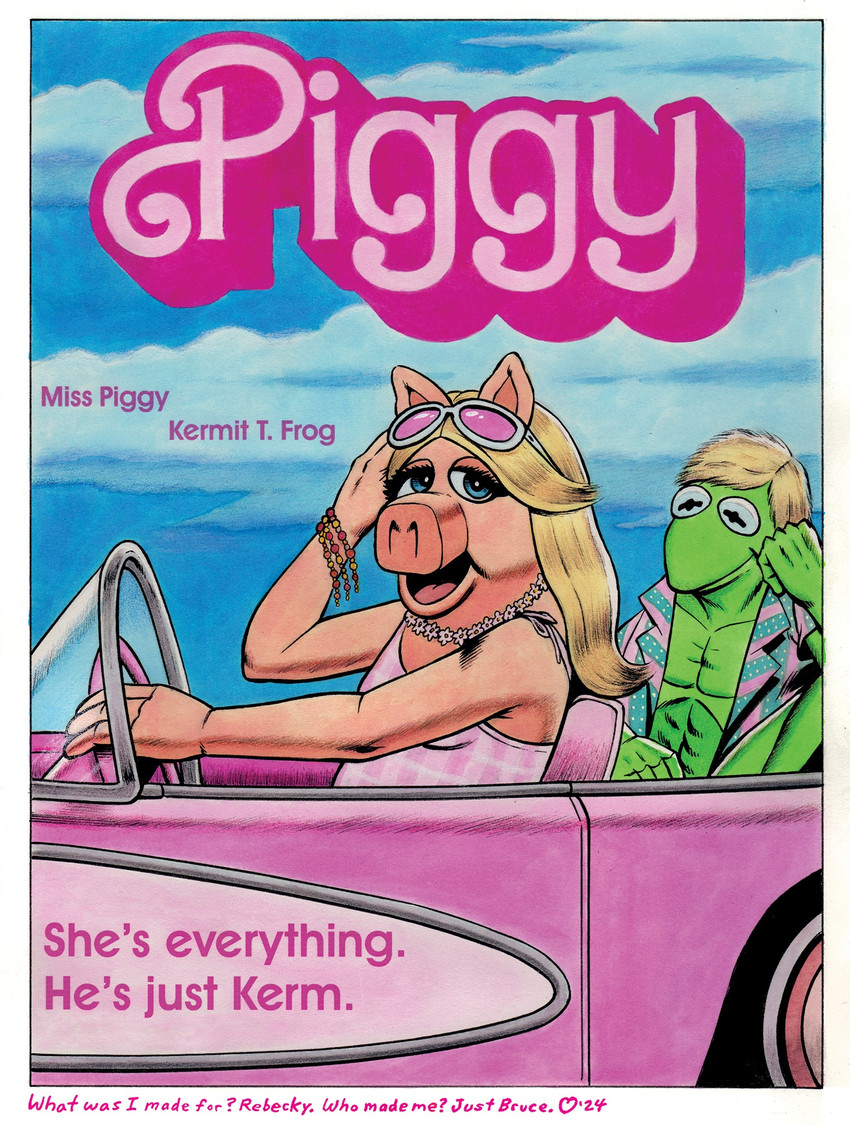 barbie, ken, kermit the frog, and miss piggy (the muppet show and etc) created by bruce mccorkindale