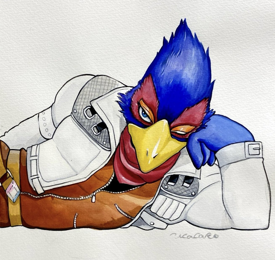 falco lombardi (nintendo and etc) created by ulala ko