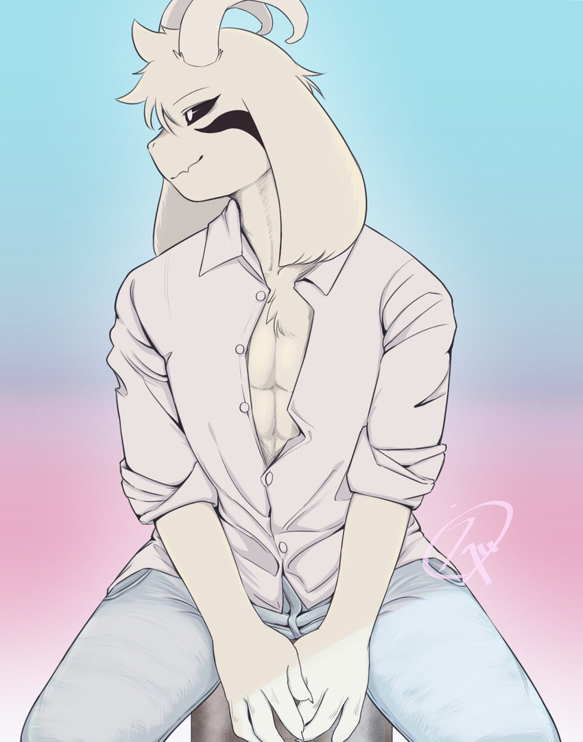 asriel dreemurr (undertale (series) and etc) created by tesran29g