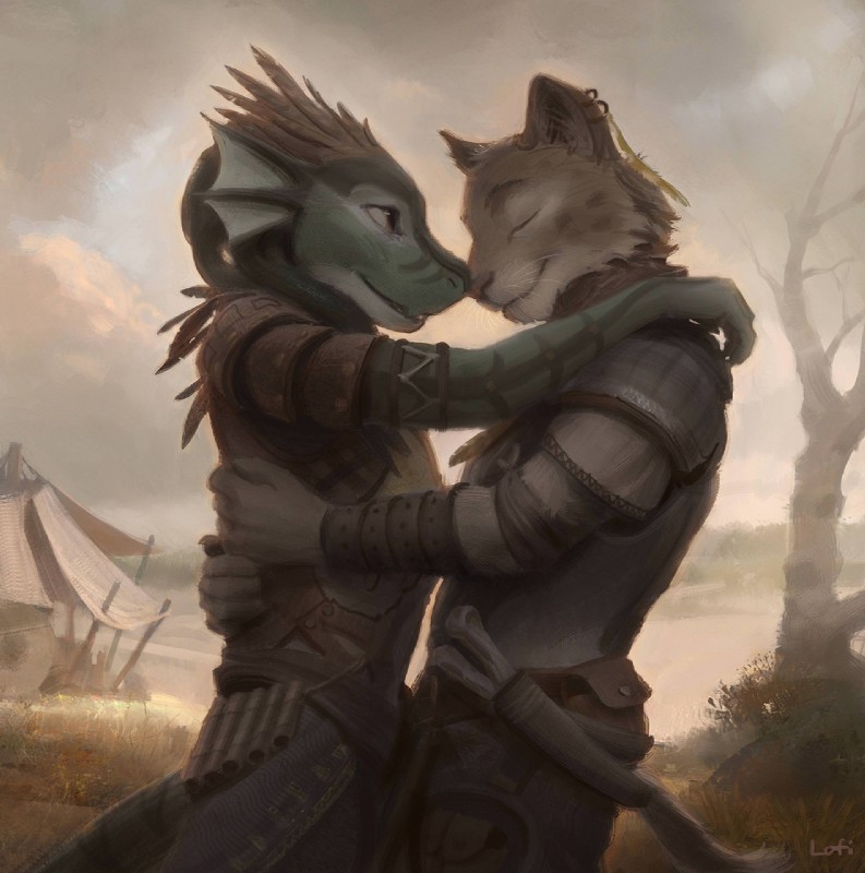 arvie dreadmaw and fekkri talot (dungeons and dragons and etc) created by lofi