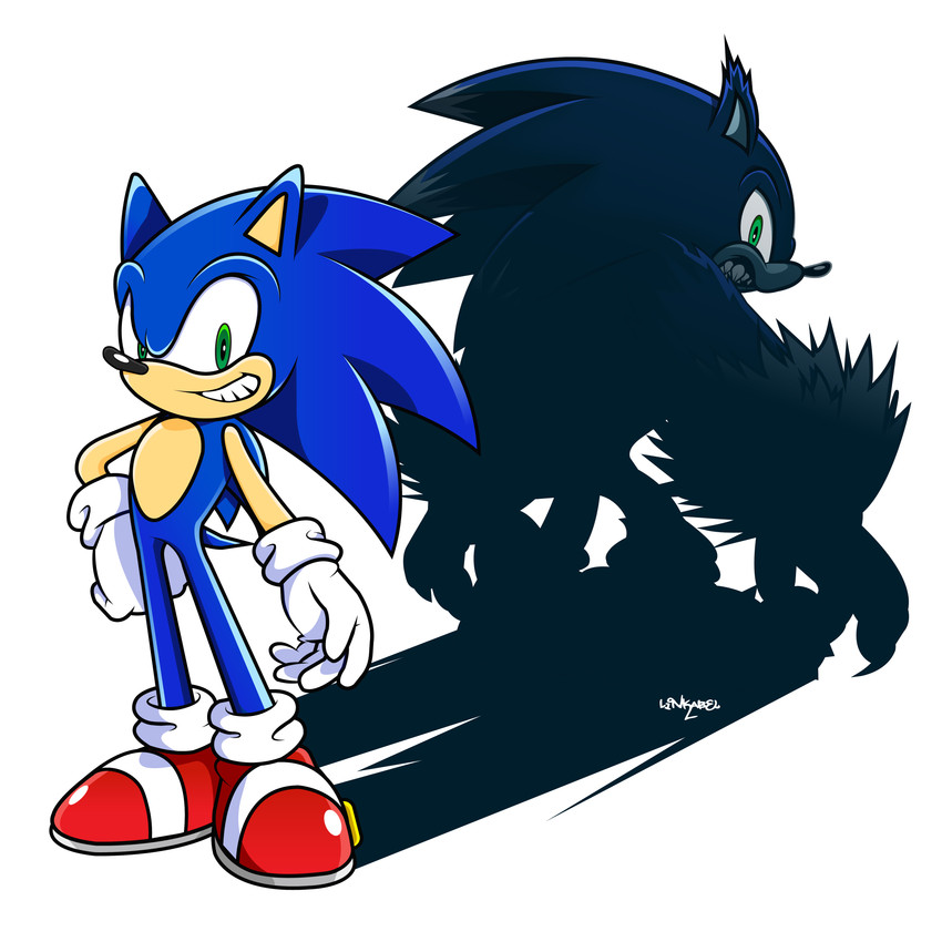 sonic the hedgehog and sonic the werehog (sonic the hedgehog (series) and etc) created by abelmunizjr