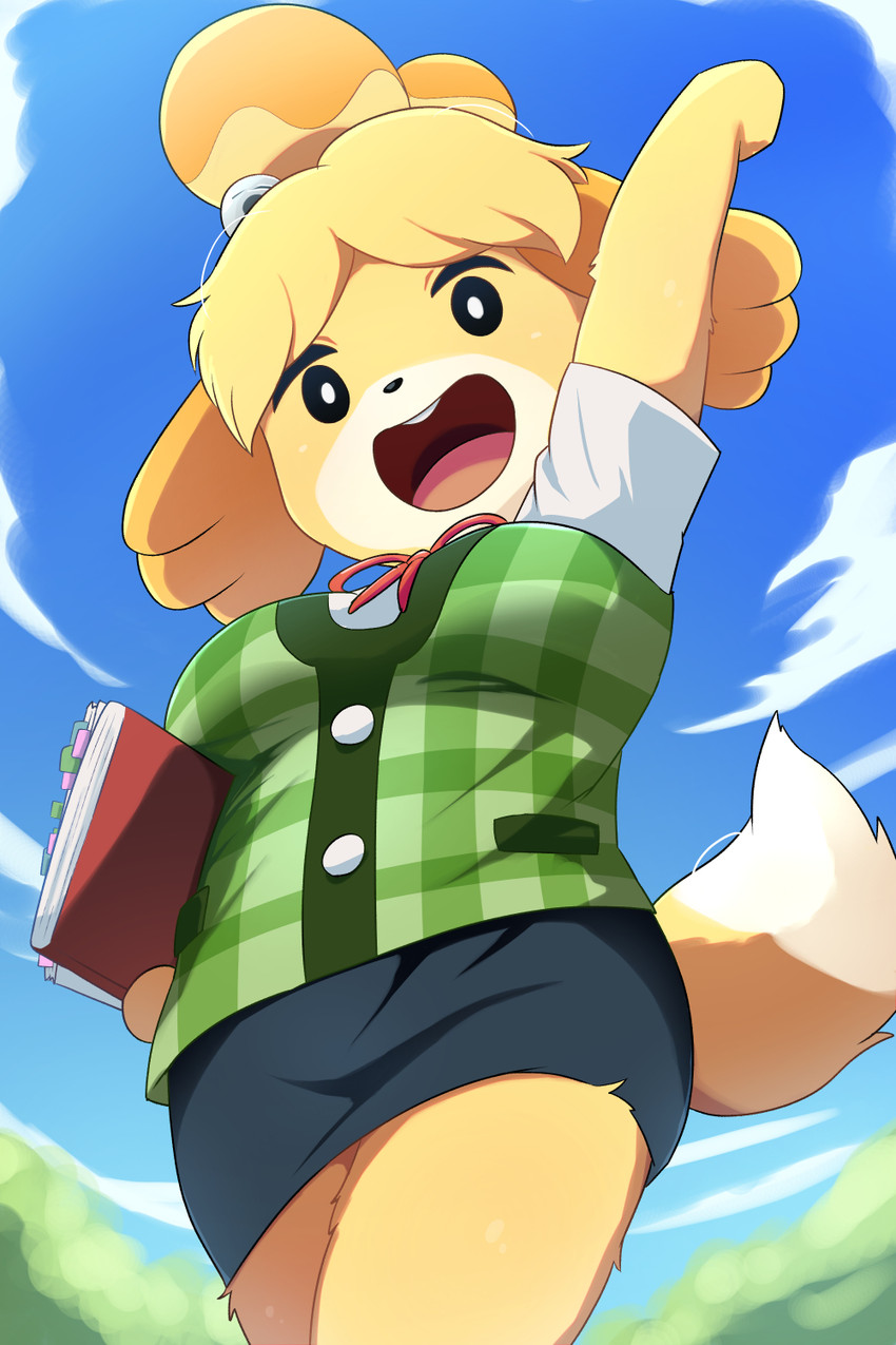 isabelle (animal crossing and etc) created by rumine