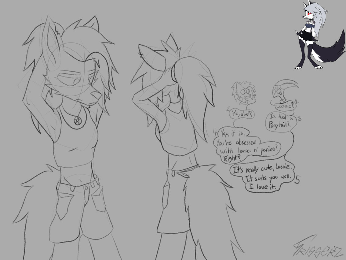blitzo and loona (helluva boss and etc) created by triggerz