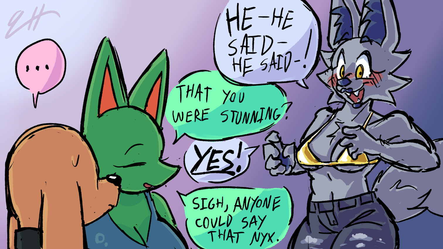 helio, jane, and nyx created by biscotti5000