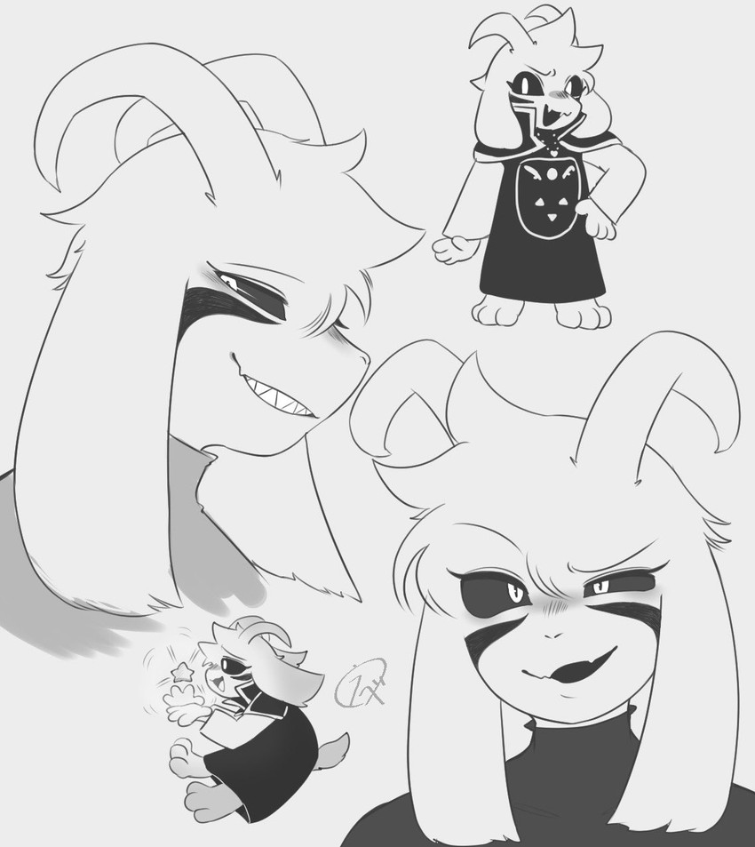 asriel dreemurr (undertale (series) and etc) created by tesran29g