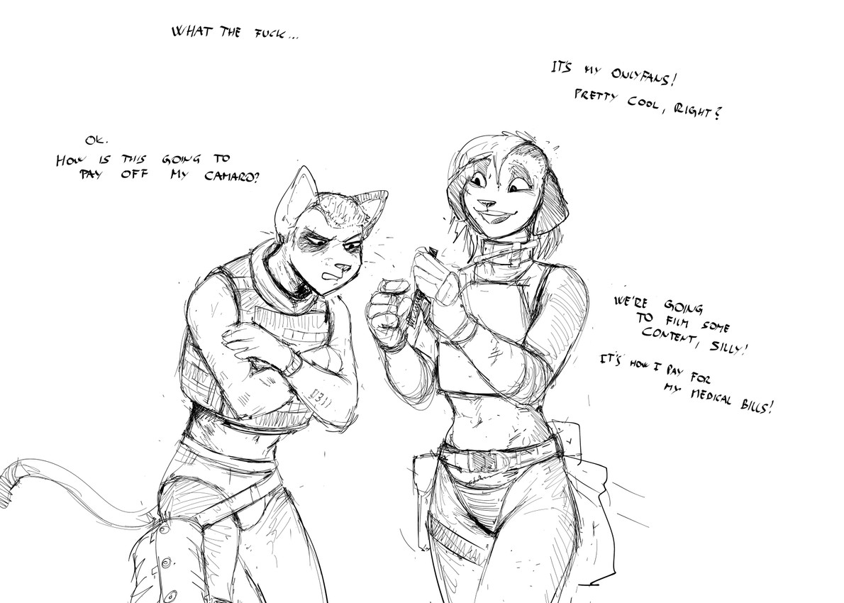 bucky and samantha thott created by hladilnik
