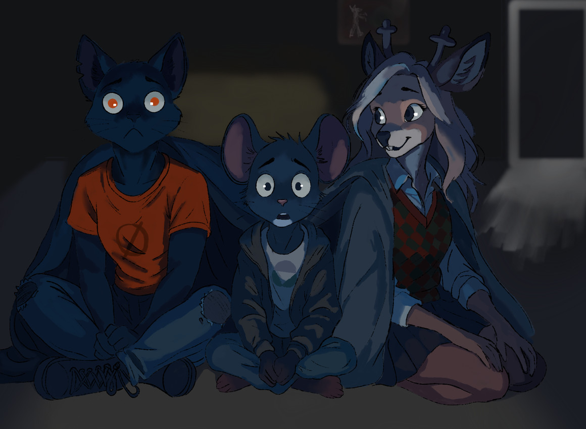 lori meyers, mae borowski, and noelle holiday (night in the woods and etc) created by wolf instincts