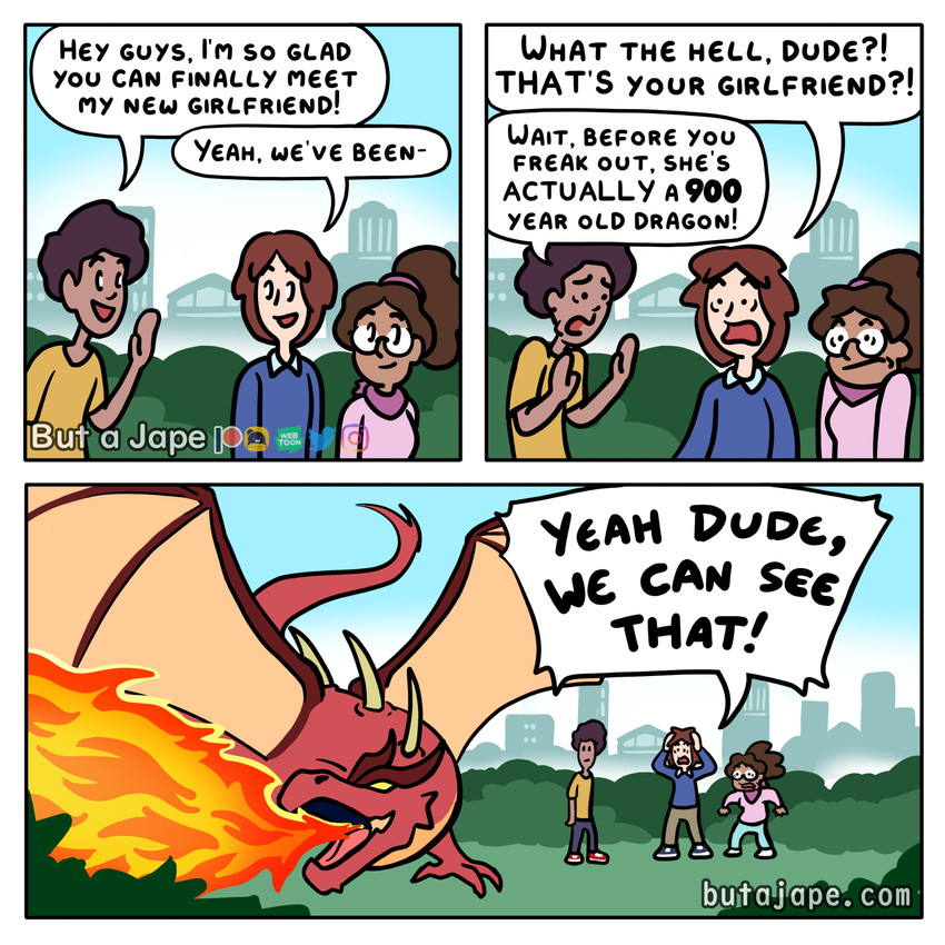 mythology created by but a jape