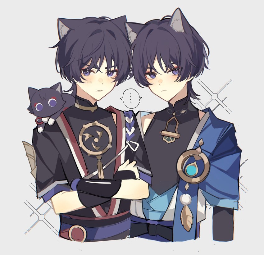 scaramouche and wanderer (genshin impact and etc) created by bzwl0723