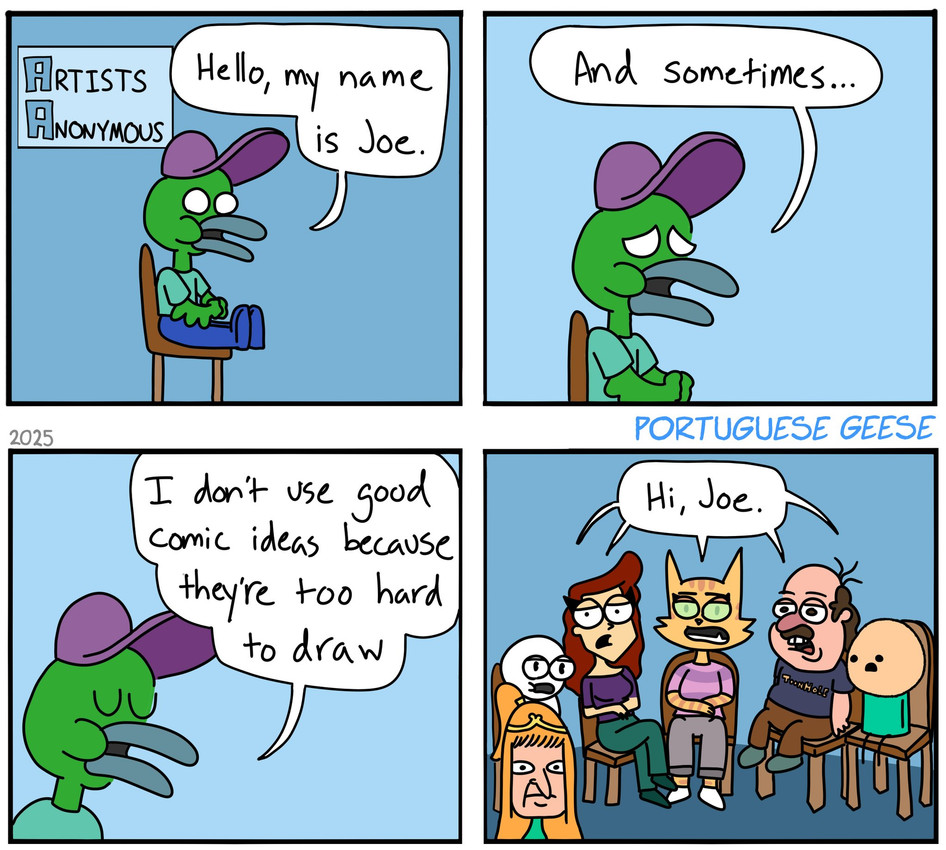 dot, elf, fran, jeff, and ryan kramer (cyanide and happiness and etc) created by portuguesegeese
