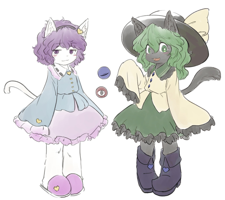 koishi komeiji and satori komeiji (touhou) created by whis11