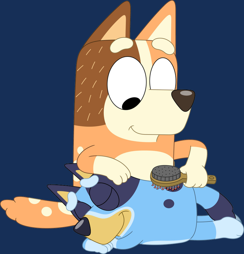 bluey heeler and chilli heeler (bluey (series)) created by porygon2z