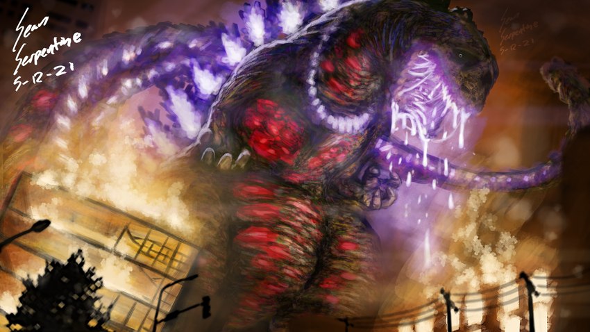 godzilla (godzilla (series) and etc) created by sean serpentine