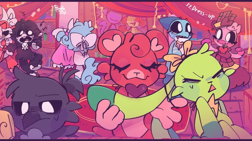 maggie mako, baba chops, rabie baby, catnap, dogday, and etc (nightmare critters and etc) created by rinkoree